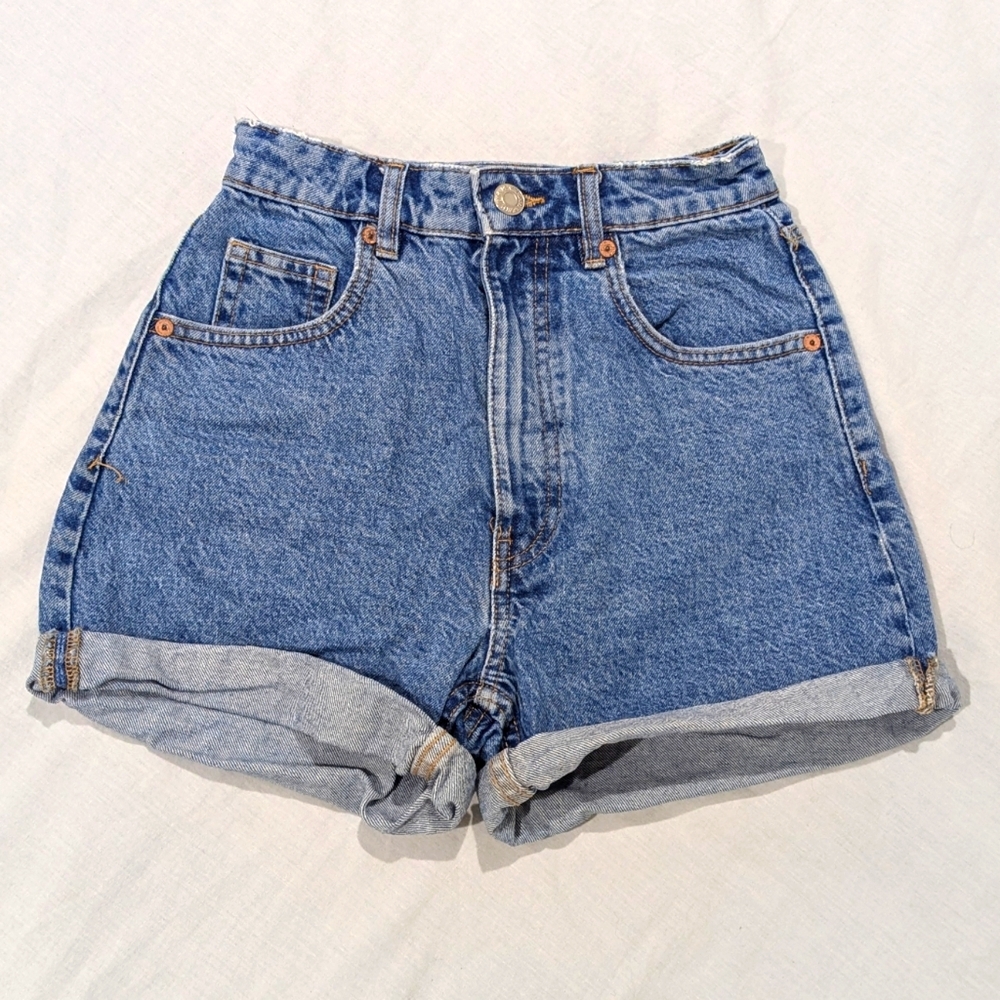 Zara Blue Jean shorts high waist - size 0